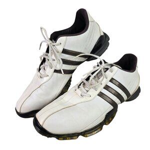 Mens Adidas Golf Shoes White & Black Spikeless Lightweight Performance Size 11.5